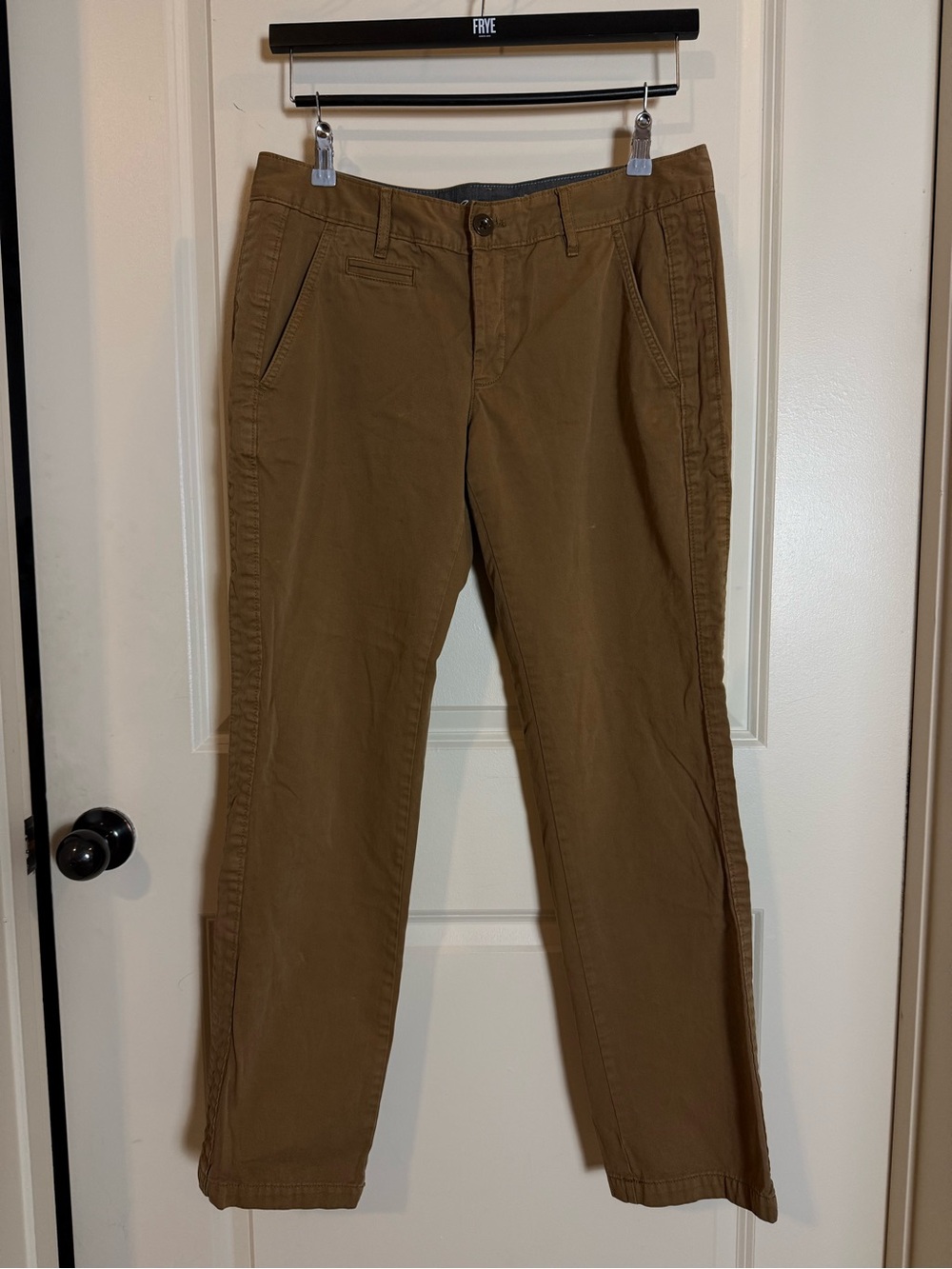 Eddie Bauer Women’s Tan Straight-Leg Chinos